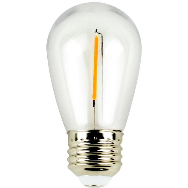 Newhouse Lighting - Indoor Outdoor Weatherproof 1W (11W Equiv) Shatter-Resistant S14 LED Replacement String Light Bulbs, 15PK S14LED15P - main